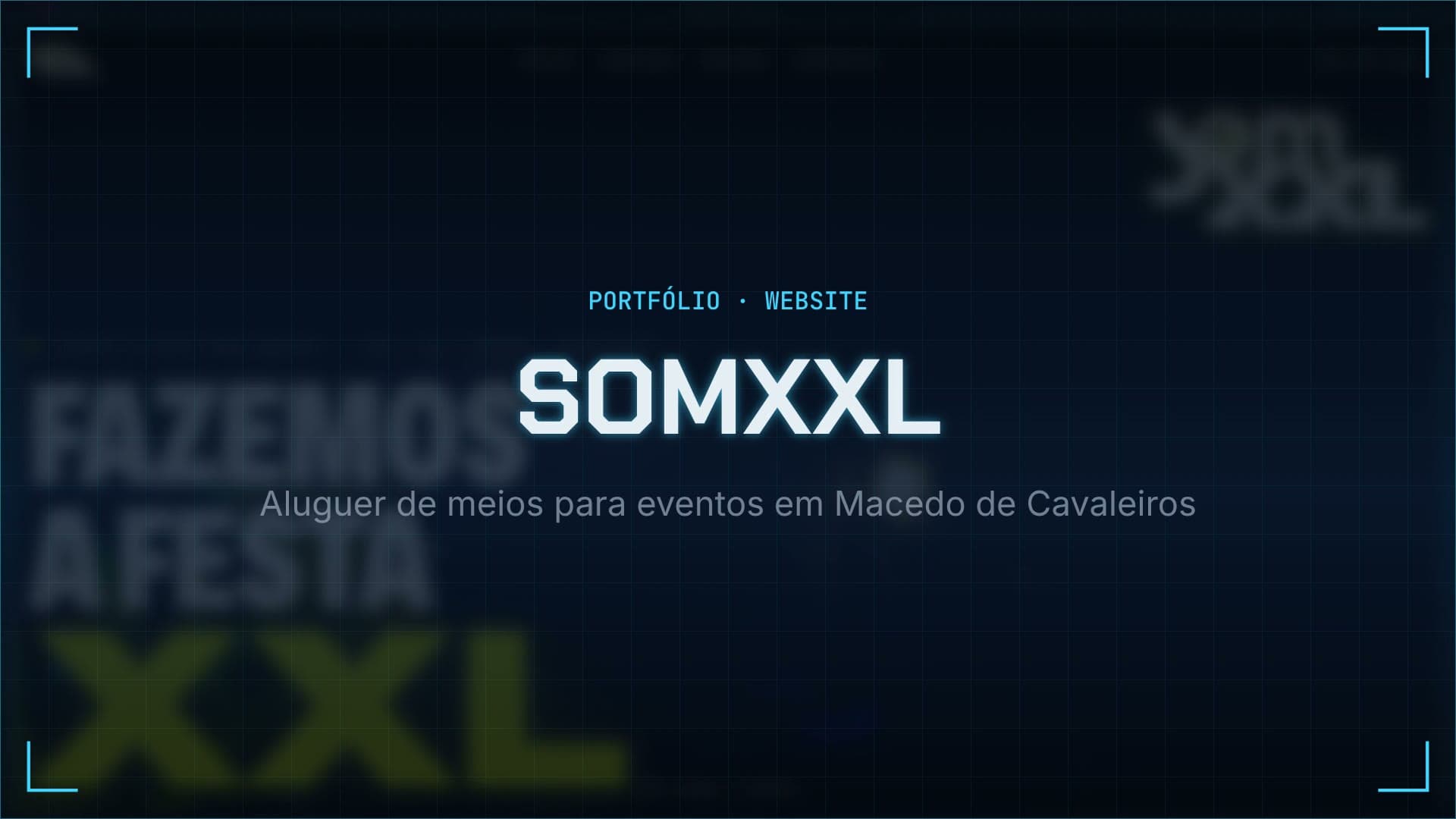 Website e kit de marca: SomXXL, projecto MarcaWeb